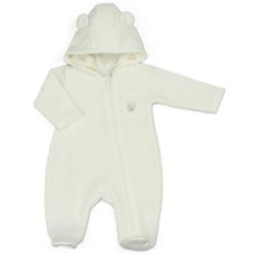 N14614: Baby Unisex Quilted, Hooded Pram Suit/ All In One (0-9 Months)